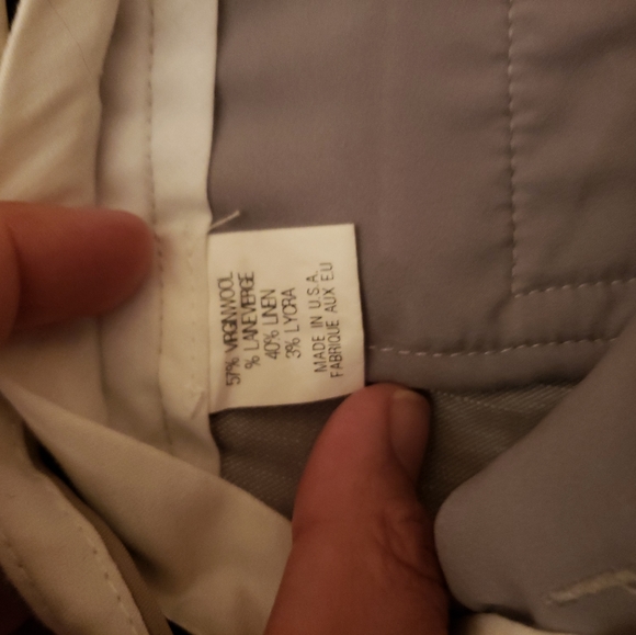 Theory linen pants, light gray, size 8 - Picture 2 of 5